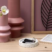 Vide Poche TERRAZZO Gris/Rose Rond Ø 12 cm