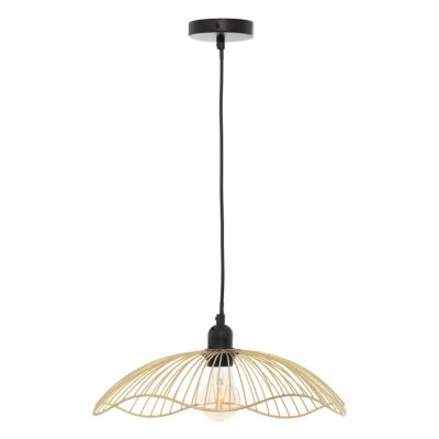 Suspension Ondulée Métal Filaire Dorée Ø 34 cm 