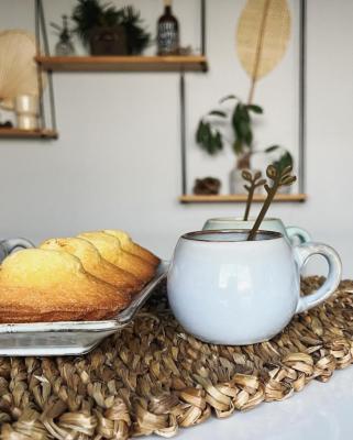 Tasse à Café Grès Gris Rond 10 cl  