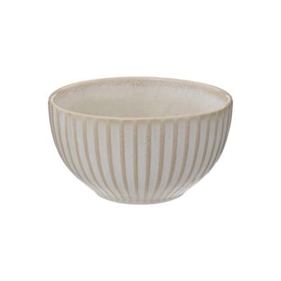 Bol Grès Beige Côtelé 63 cl - Ø 13,5 cm 