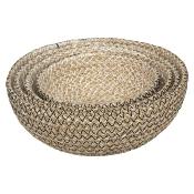 4 Coupelles en Jute Naturelle Ø 12/14/16/18 cm 