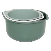 Lot de 3 Bols à Mélanger – 1,5L / 2L / 3L – 3 Couleurs Élégantes Vert Foncé, Vert Clair & Blanc