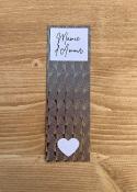 Marque-page Mamie d'Amour Papier Kraft Beige Mocha Blanc & Doré 15,5 x 5 cm   