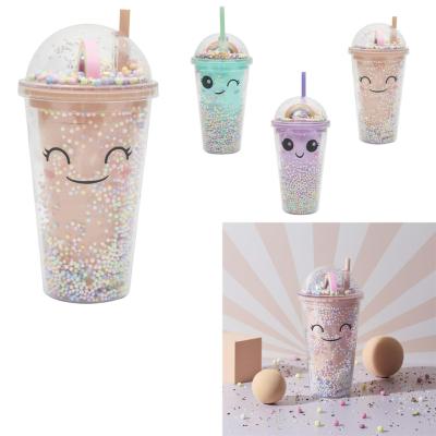 Mug de Transport Kawaii Arc-en-Ciel 35 cl Rose, Vert, Violet 