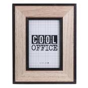Cadre Photo 10x15 cm Bois Clair Contour Noir Style Industriel